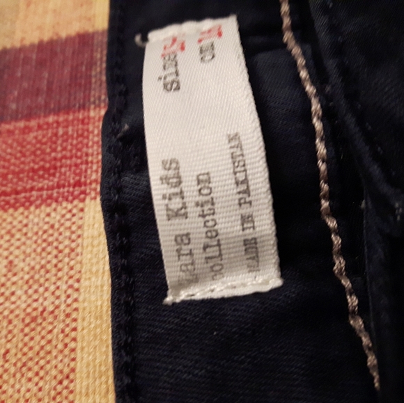 size 13/14 Zara kids navy blue skinny pants - Picture 9 of 12